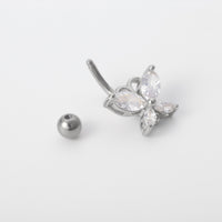 Fashion Butterfly Creative Body Jewelry Sexy Simple Geometric Handmade Micro-inlaid Belly Button Nails
