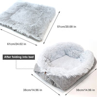 South Korean velvet cat bed
