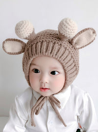 Autumn and winter ear protection baby woolen hat