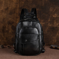 Travel Multifunctional Men's First Layer Cowhide Bag