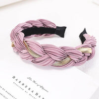 European And American Twist Braid Metal Chain Headband