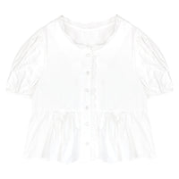 Puff Sleeve Shirt Summer Women's Clothing