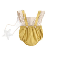 Summer Solid Color Baby Jumpsuit