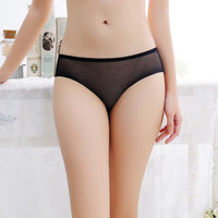 Mesh Seamless Underwear Low Waist Women's Briefs