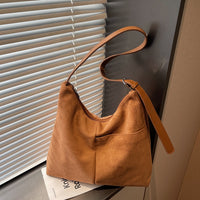 Suede-look High-capacity Versatile Crossbody Bag