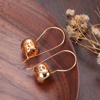 Simple Trendy Gold-plated All-match Round Women's Earrings