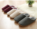 Men's Cotton Black Autumn Season Home Furnishing East Indoor Household Warm Slippers Soft Bottom Good Anti-skid Slippers