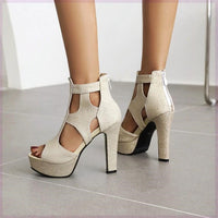 Super High Heel Sandals Extra Large Size Women's Shoes