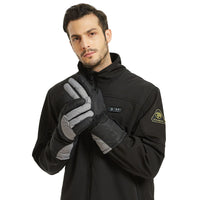 Usb electric five-finger ski gloves
