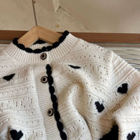 Girl's Love Sweater Cardigan Spring And Autumn Coat