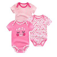 Baby's triangle Romper Summer Short Sleeve Top