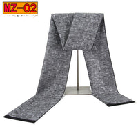 Men's warm winter thick plaid scarf