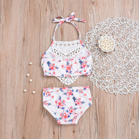 Printed camisole two-piece suit