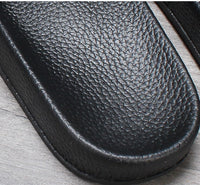 Leather slipper