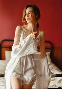 Sexy silk nightdress