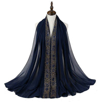Fashion New Women's Pearl Lace Headscarf