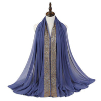 Fashion New Women's Pearl Lace Headscarf