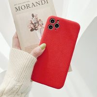 Simple short flannel phone case