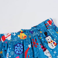 Parent-Child Christmas Pajamas Home Wear Suit Printing