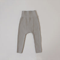 Leggings Girls Solid Color High-waisted Trousers