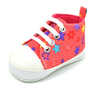 Rainbow canvas soft bottom baby shoes