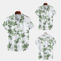 Cross-border Wind Beach Digital Printing Men's Short Sleeve Shirt
