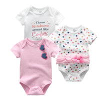 Baby's triangle Romper Summer Short Sleeve Top