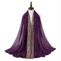 Fashion New Women's Pearl Lace Headscarf