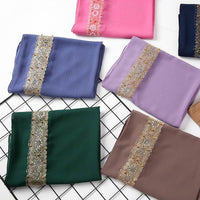 Fashion New Women's Pearl Lace Headscarf