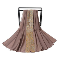 Fashion New Women's Pearl Lace Headscarf