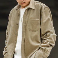 Men's Fashionable Personality Inner Layer Corduroy Inch Coat