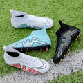 High-top Soccer Shoes Male Teenagers Broken Nail Tf Long Nail Ag Student Sports Competition Training Shoes