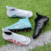 High-top Soccer Shoes Male Teenagers Broken Nail Tf Long Nail Ag Student Sports Competition Training Shoes