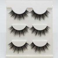 Three Pairs Of 3D Eyelash Natural Thick Multi-layer