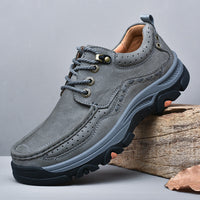 Men's Outdoor Cowhide Thick Bottom Top Layer Cowhide Hiking Shoes