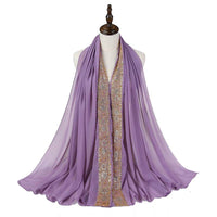 Fashion New Women's Pearl Lace Headscarf