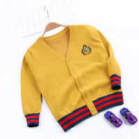 Children's embroidery knitted sweater