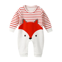 Robe long-sleeved cotton romper