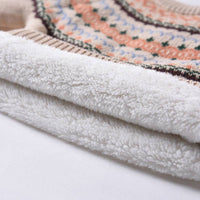 Girls' Fleece Thickened Sweater Baby Children's Knitted Bottoming Shirt Pullover Coat