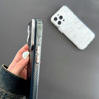 Pleated Bracket Phone Case Metal Planet