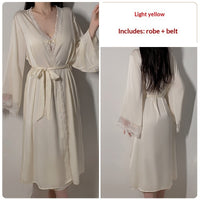Silky Camisole Nightgown With Built In Chest Pads Perfect As A Loungewear Robe