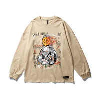 Hip Hop Couple Loose Long Sleeve T-shirt
