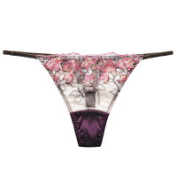 Silk Low Waist Sheer Lace Panties