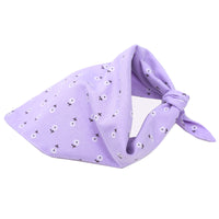 Dog jewelry scarf double cotton triangle scarf