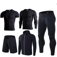 Five-piece quick-drying sports fitness suit