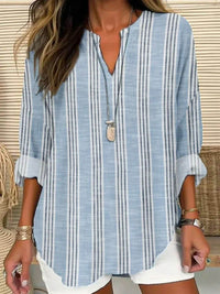 Women's Button Drop-shoulder Long-sleeve