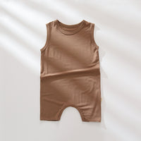 Baby Summer Modal Thin Sleeveless Tank Top Romper