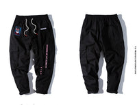 Influx male Harajuku Hong Kong wind ins overalls men's tide brand hip hop pants loose straight personality pants harem pants