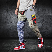 Fashionable Men's Cotton Stitching Camouflage Overalls