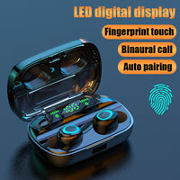 Double in-ear with digital display sports waterproof s11